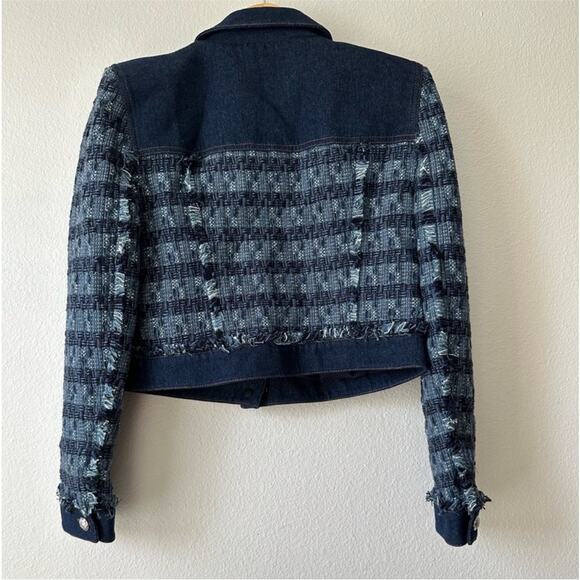 VERONICA BEARD |Santo Jacket Tweed Denim New! Size 8 - Picture 14 of 16